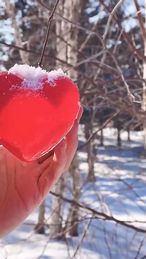 爱心雪短视频教程（爱心型雪图片）
